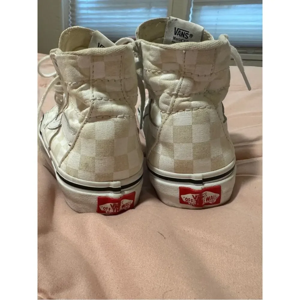 Vans High-Top Skate Sneakers Checker Board